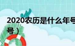 2020农历是什么年号啊（2020农历是什么年号）