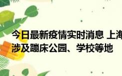 今日最新疫情实时消息 上海社会面新增2例本土确诊病例，涉及蹦床公园、学校等地