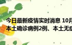 今日最新疫情实时消息 10月9日0时至12时，山东济南新增本土确诊病例2例、本土无症状感染者1例