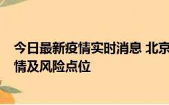 今日最新疫情实时消息 北京昌平区通报1例新增确诊病例详情及风险点位