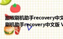 甜椒刷机助手recovery中文版 V6.5.2.0 官方最新版（甜椒刷机助手recovery中文版 V6.5.2.0 官方最新版功能简介）