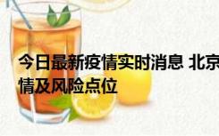 今日最新疫情实时消息 北京昌平区通报1例新增确诊病例详情及风险点位