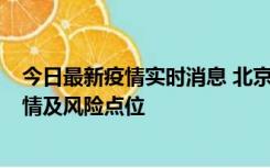 今日最新疫情实时消息 北京昌平区通报1例新增确诊病例详情及风险点位