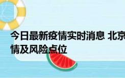 今日最新疫情实时消息 北京昌平区通报1例新增确诊病例详情及风险点位