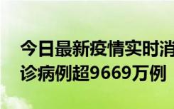 今日最新疫情实时消息 美国累计新冠肺炎确诊病例超9669万例