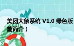 美团大象系统 V1.0 绿色版（美团大象系统 V1.0 绿色版功能简介）