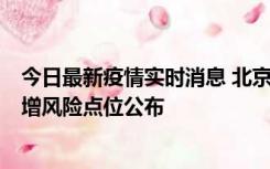 今日最新疫情实时消息 北京昌平新增1例新冠确诊病例，新增风险点位公布