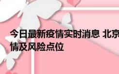 今日最新疫情实时消息 北京昌平区通报1例新增确诊病例详情及风险点位