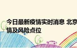 今日最新疫情实时消息 北京昌平区通报1例新增确诊病例详情及风险点位