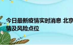 今日最新疫情实时消息 北京昌平区通报1例新增确诊病例详情及风险点位