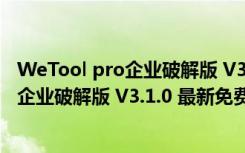 WeTool pro企业破解版 V3.1.0 最新免费版（WeTool pro企业破解版 V3.1.0 最新免费版功能简介）