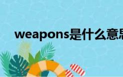 weapons是什么意思（ons是什么意思）