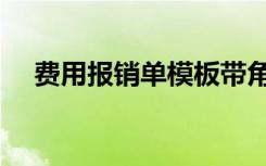 费用报销单模板带角（费用报销单模板）