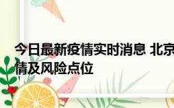 今日最新疫情实时消息 北京昌平区通报1例新增确诊病例详情及风险点位