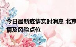 今日最新疫情实时消息 北京昌平区通报1例新增确诊病例详情及风险点位