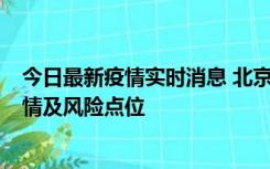 今日最新疫情实时消息 北京昌平区通报1例新增确诊病例详情及风险点位