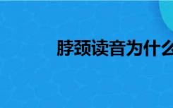 脖颈读音为什么读（脖颈读音）