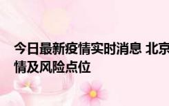 今日最新疫情实时消息 北京昌平区通报1例新增确诊病例详情及风险点位