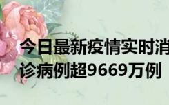 今日最新疫情实时消息 美国累计新冠肺炎确诊病例超9669万例