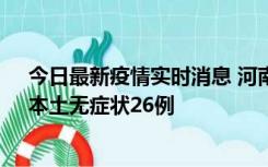 今日最新疫情实时消息 河南10月10日新增本土确诊12例、本土无症状26例