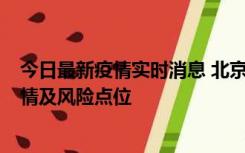 今日最新疫情实时消息 北京昌平区通报1例新增确诊病例详情及风险点位