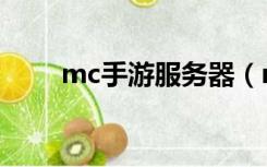 mc手游服务器（mc小游戏服务器）