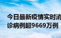 今日最新疫情实时消息 美国累计新冠肺炎确诊病例超9669万例