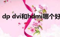 dp dvi和hdmi哪个好（dvi和hdmi哪个好）