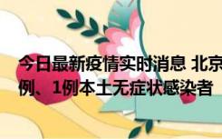 今日最新疫情实时消息 北京10月10日新增13例本土确诊病例、1例本土无症状感染者