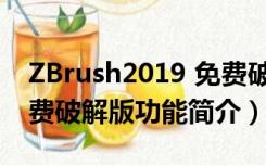 ZBrush2019 免费破解版（ZBrush2019 免费破解版功能简介）