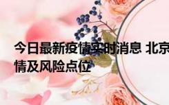 今日最新疫情实时消息 北京昌平区通报1例新增确诊病例详情及风险点位