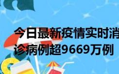 今日最新疫情实时消息 美国累计新冠肺炎确诊病例超9669万例