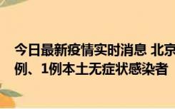 今日最新疫情实时消息 北京10月10日新增13例本土确诊病例、1例本土无症状感染者