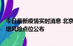 今日最新疫情实时消息 北京昌平新增1例新冠确诊病例，新增风险点位公布