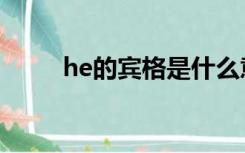 he的宾格是什么意思（he的宾格）