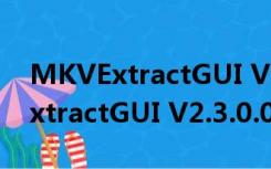 MKVExtractGUI V2.3.0.0 绿色版（MKVExtractGUI V2.3.0.0 绿色版功能简介）