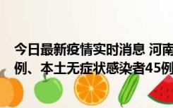 今日最新疫情实时消息 河南10月11日新增本土确诊病例13例、本土无症状感染者45例