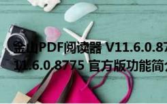 金山PDF阅读器 V11.6.0.8775 官方版（金山PDF阅读器 V11.6.0.8775 官方版功能简介）