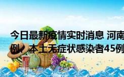 今日最新疫情实时消息 河南10月11日新增本土确诊病例13例、本土无症状感染者45例