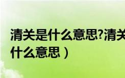 清关是什么意思?清关一般需要多久?（清关是什么意思）