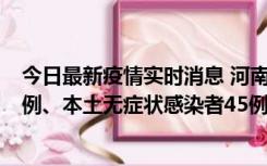 今日最新疫情实时消息 河南10月11日新增本土确诊病例13例、本土无症状感染者45例