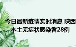 今日最新疫情实时消息 陕西10月11日新增本土确诊病例7例、本土无症状感染者28例