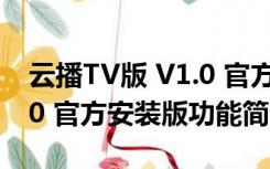 云播TV版 V1.0 官方安装版（云播TV版 V1.0 官方安装版功能简介）