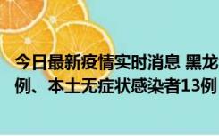 今日最新疫情实时消息 黑龙江10月11日新增本土确诊病例6例、本土无症状感染者13例