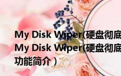 My Disk Wiper(硬盘彻底格式化工具) V1.20 官方绿色版（My Disk Wiper(硬盘彻底格式化工具) V1.20 官方绿色版功能简介）