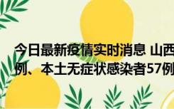 今日最新疫情实时消息 山西10月11日新增本土确诊病例78例、本土无症状感染者57例