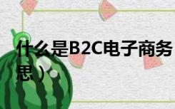 什么是B2C电子商务（电子商务b2c是什么意思）