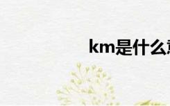 km是什么意思（km）