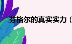 芬格尔的真实实力（芬格尔的真实身份）