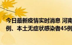 今日最新疫情实时消息 河南10月11日新增本土确诊病例13例、本土无症状感染者45例